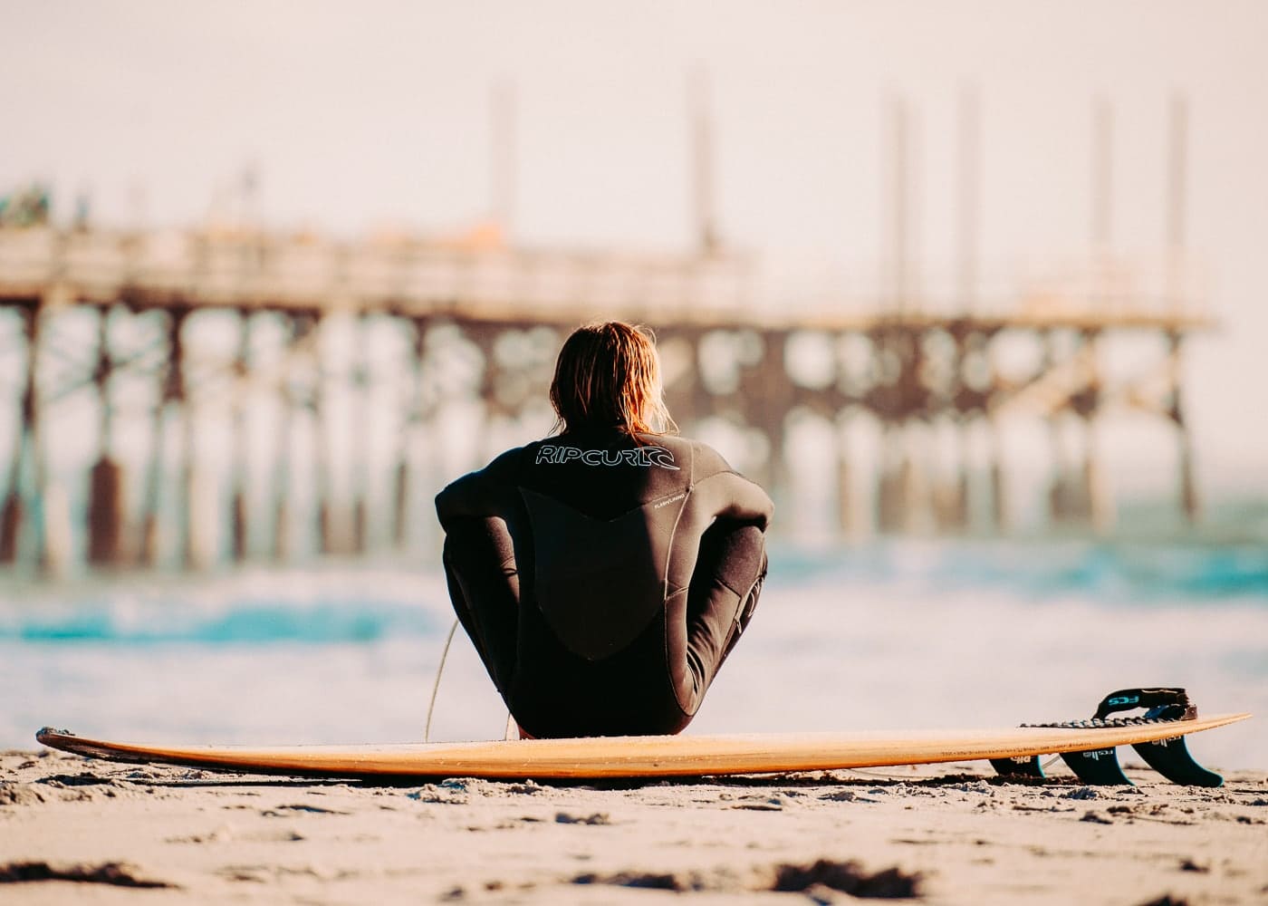 Surfer at Cocoa Beach